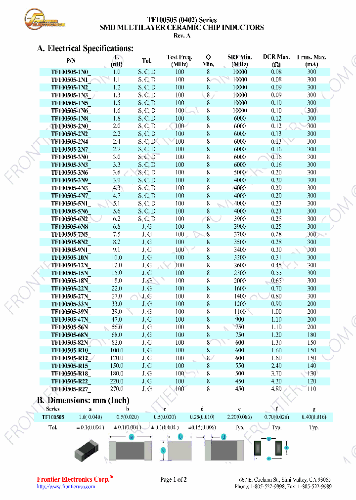 TF100505-10N_8013738.PDF Datasheet