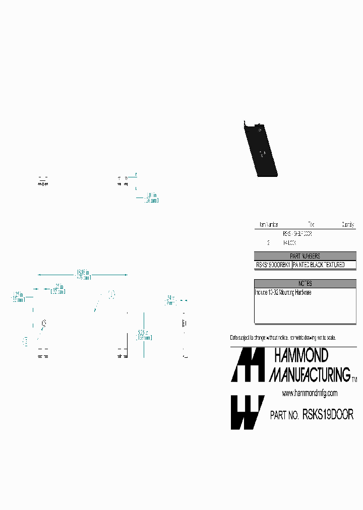 RSKS19DOOR_8014863.PDF Datasheet