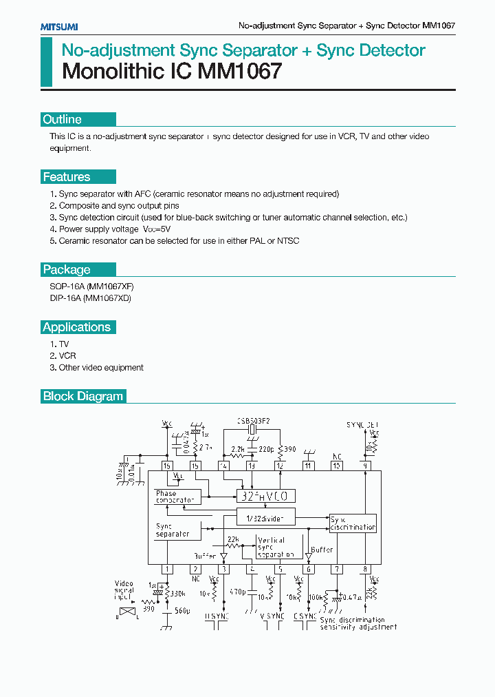 MM1067XD_8015208.PDF Datasheet