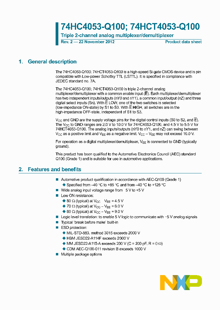 74HC4053D-Q100_8015540.PDF Datasheet