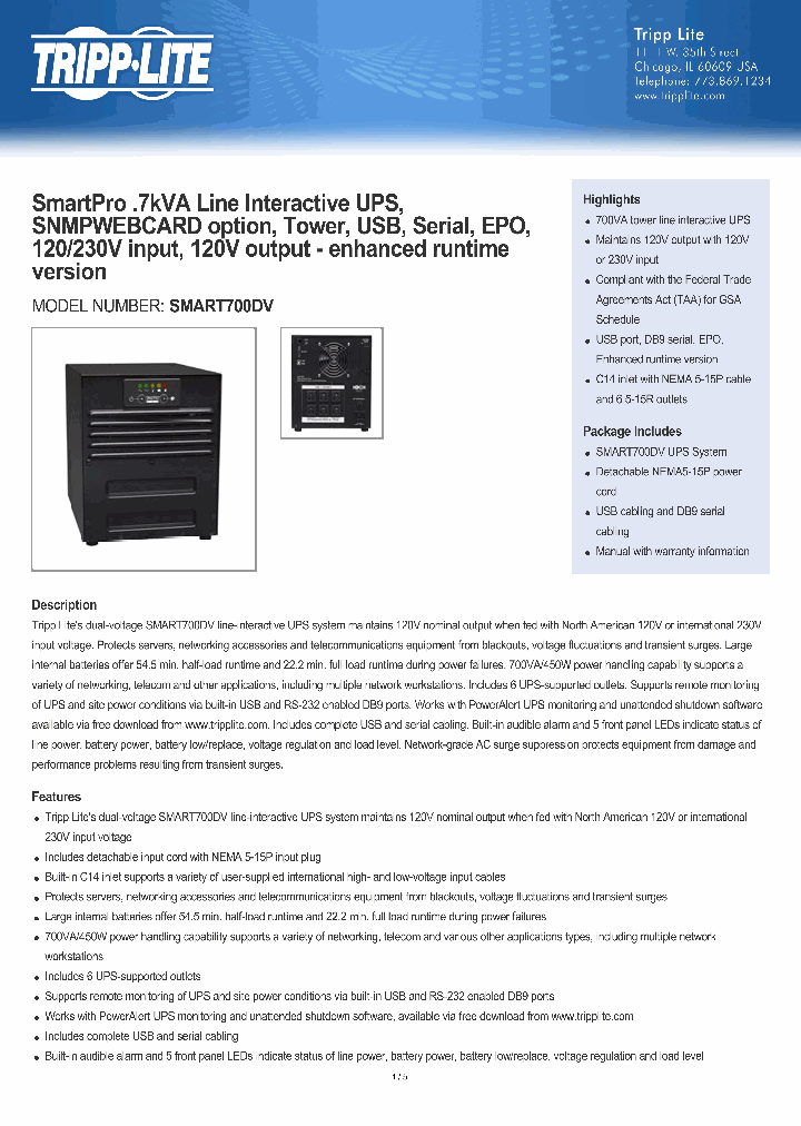 SMART700DV_8015549.PDF Datasheet
