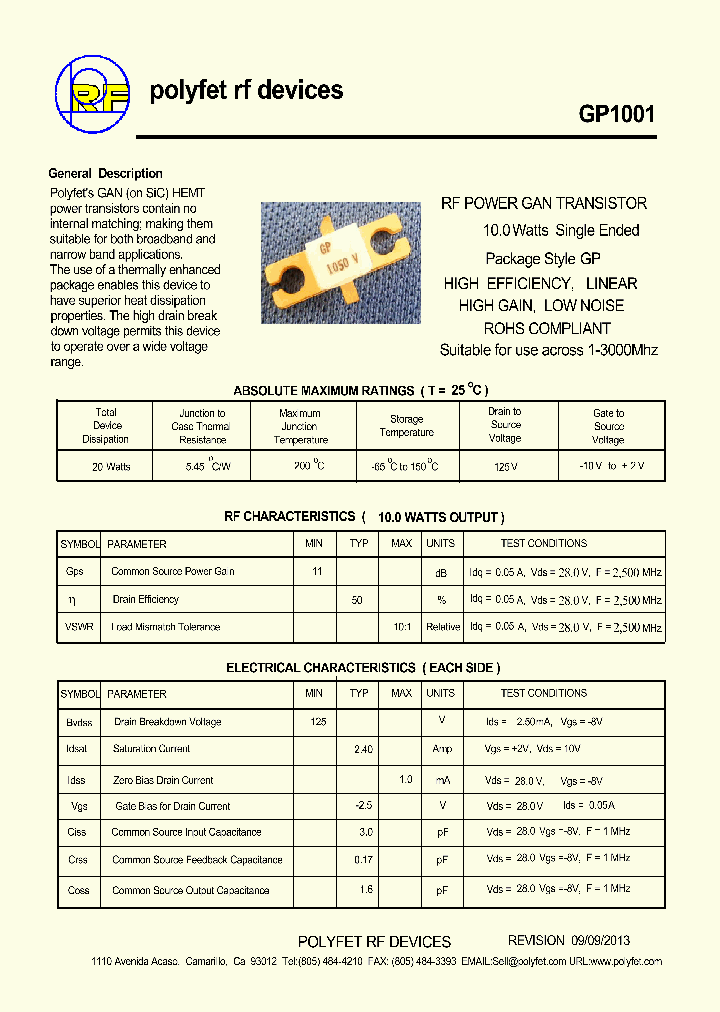 GP1001_8015760.PDF Datasheet