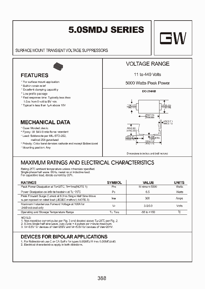 50SMDJ200A_8016596.PDF Datasheet