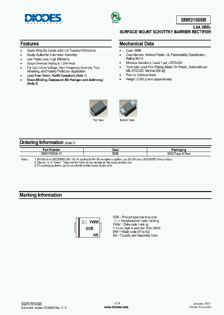 SBR3150SB_8018009.PDF Datasheet