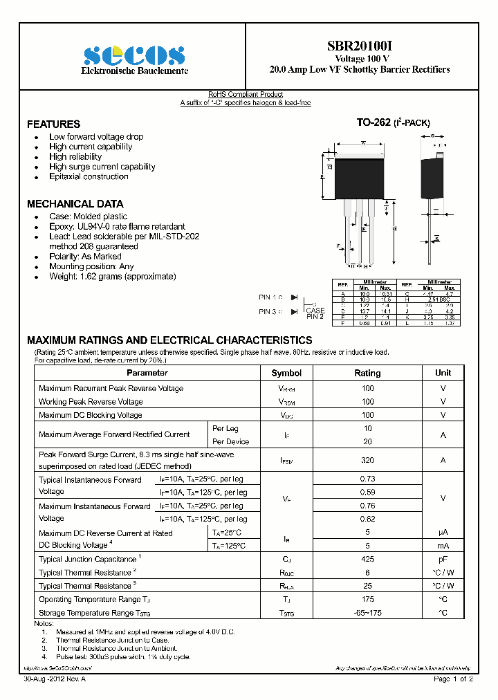 SBR20100I_8018006.PDF Datasheet