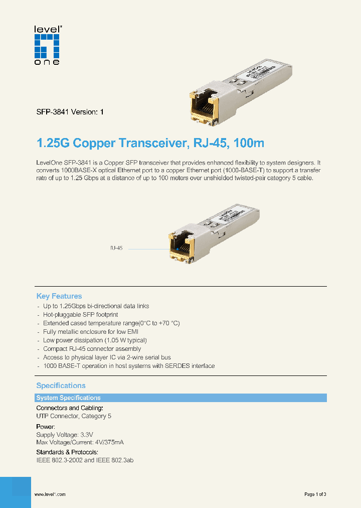 SFP-3841_8018523.PDF Datasheet