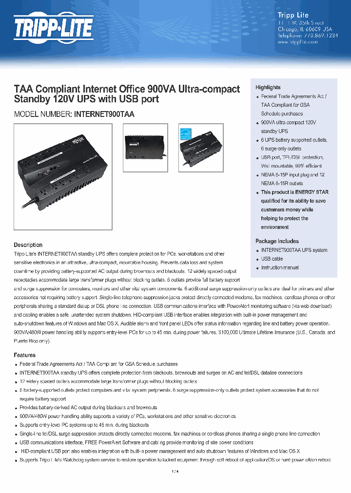 INTERNET900TAA_8019767.PDF Datasheet