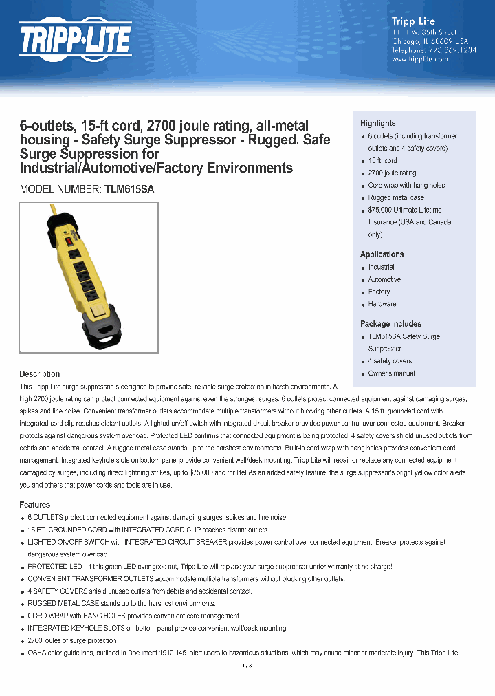 TLM615SA_8020094.PDF Datasheet