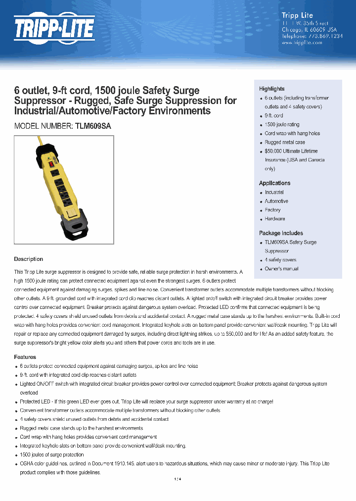 TLM609SA_8020093.PDF Datasheet