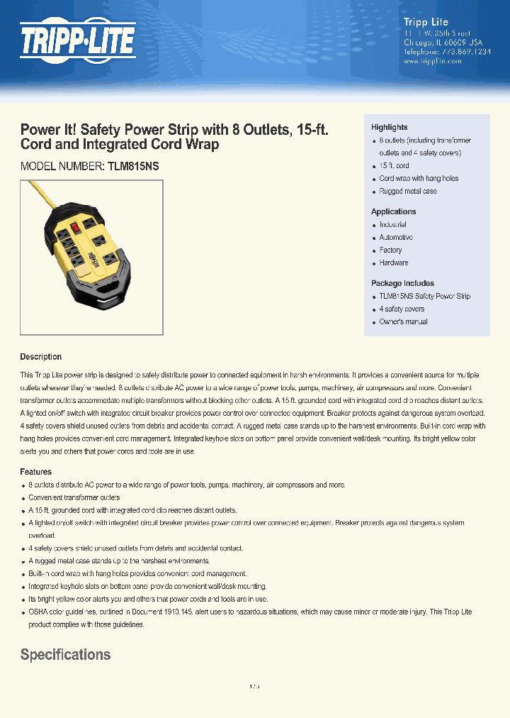 TLM815NS_8020099.PDF Datasheet