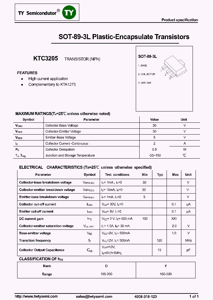 KTC3205_8020955.PDF Datasheet