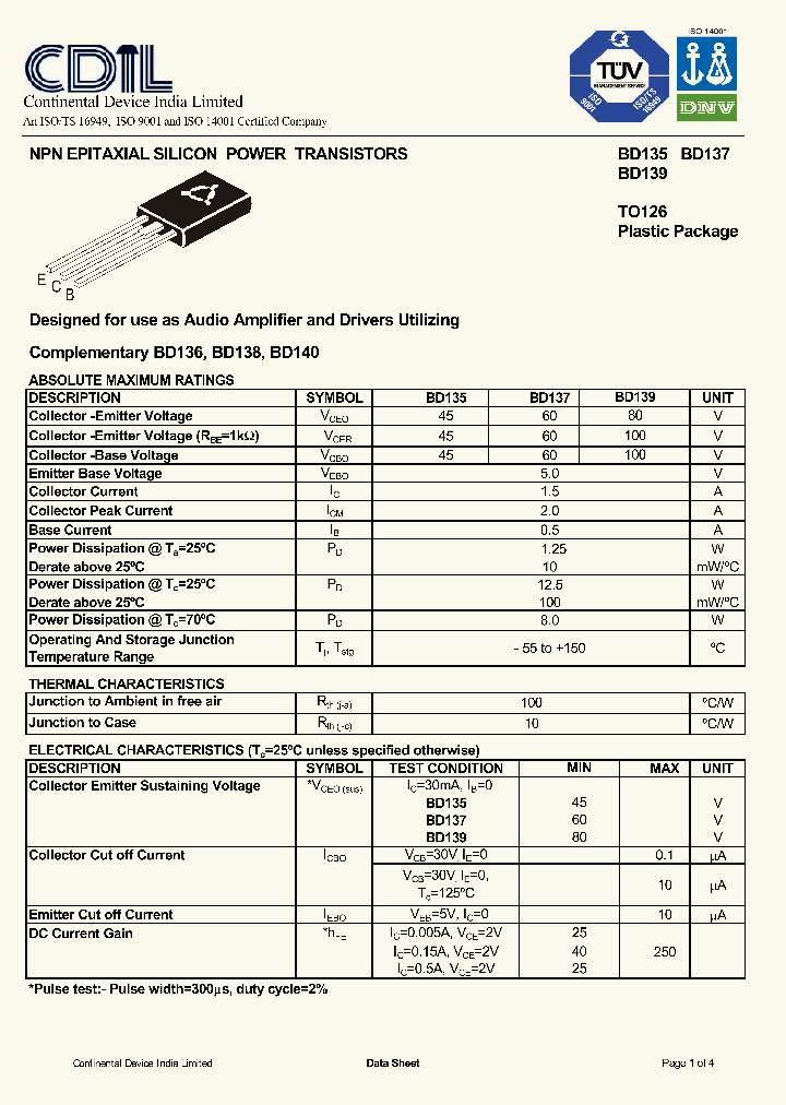 BD139_8021509.PDF Datasheet