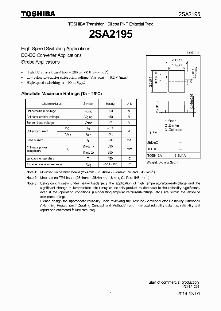 2SA2195_8022758.PDF Datasheet