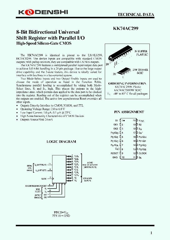 KK74AC299DW_8022590.PDF Datasheet