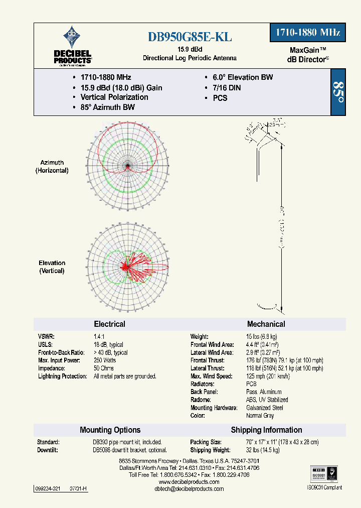 DB950G85E-KL_8021633.PDF Datasheet