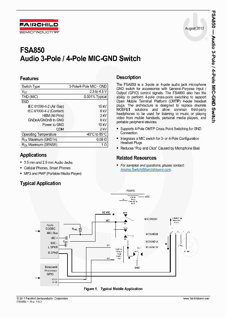 FSA850UCX_8026705.PDF Datasheet