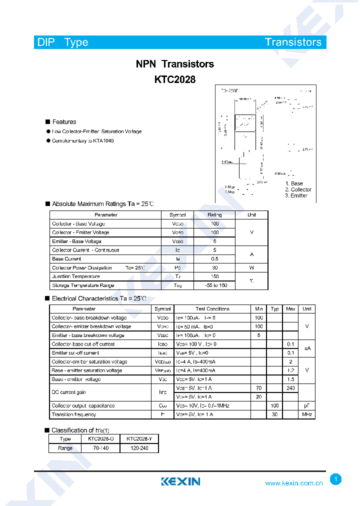 KTC2028-O_8027300.PDF Datasheet