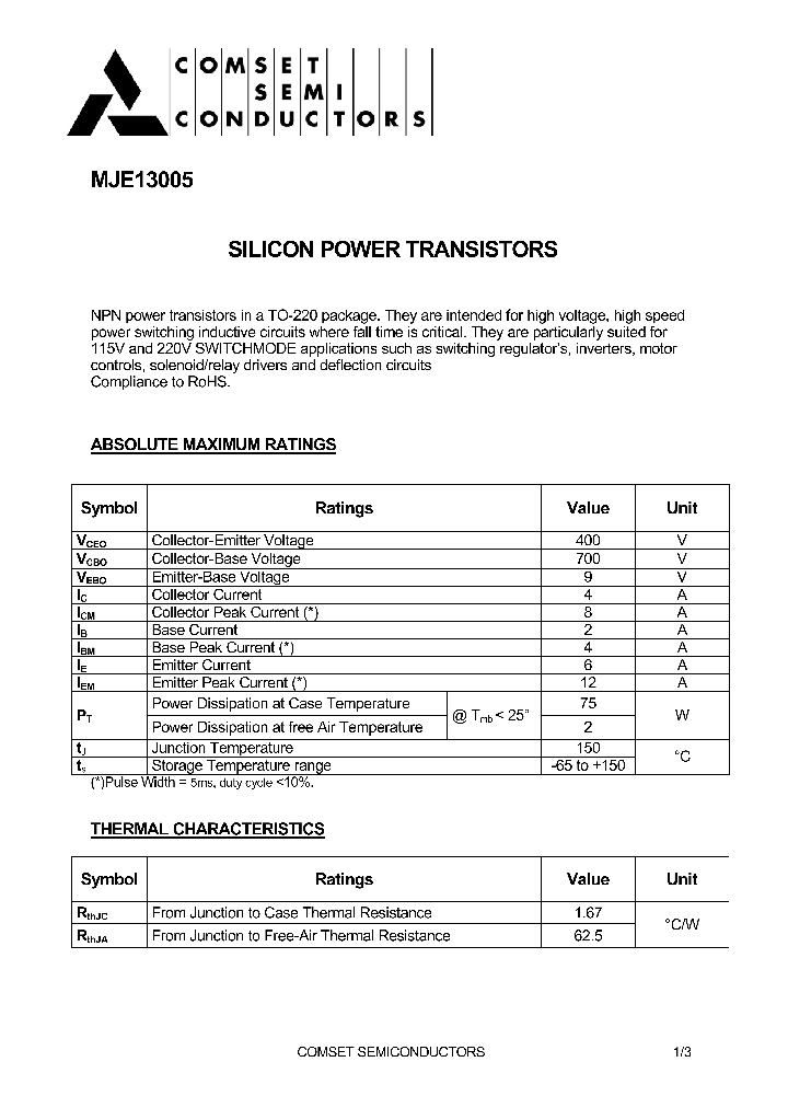 MJE13005_8028754.PDF Datasheet