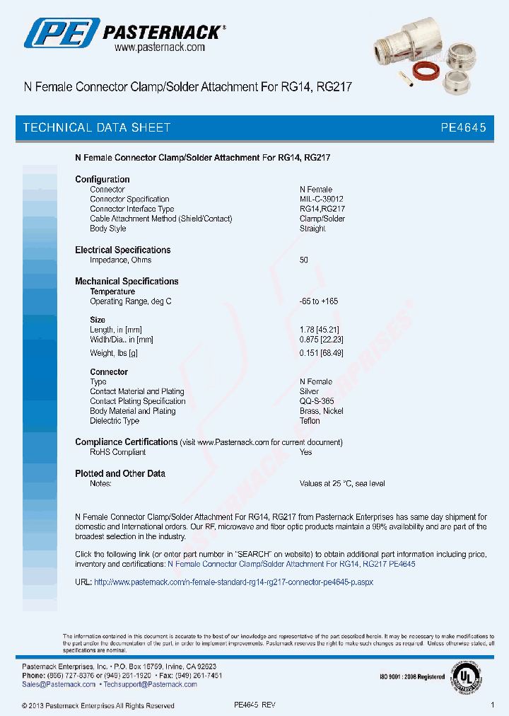 PE4645_8029435.PDF Datasheet