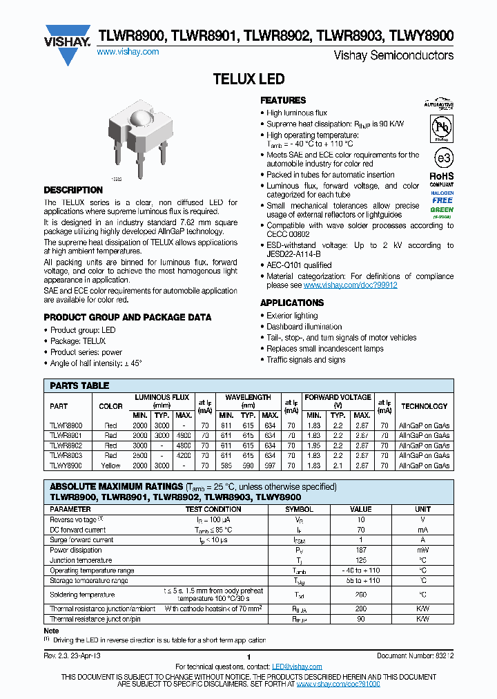 TLWY8901_8029142.PDF Datasheet