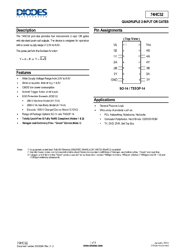 74HC32_8031365.PDF Datasheet