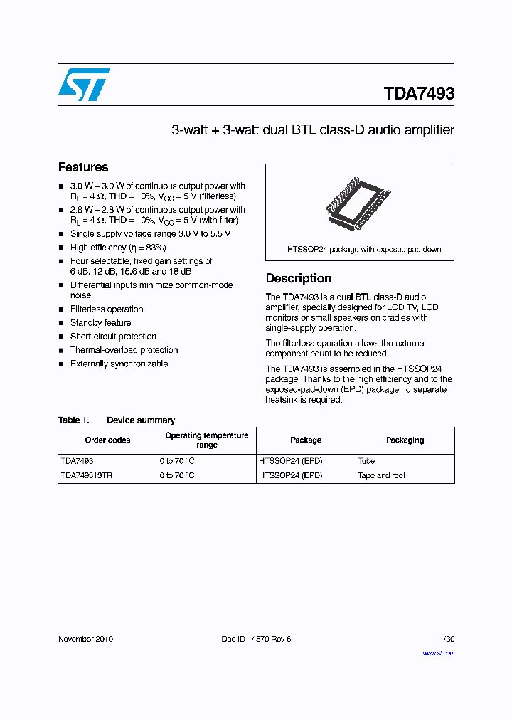 TDA7493_8034060.PDF Datasheet