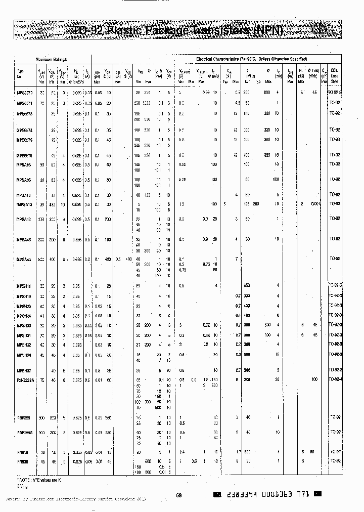 MPSH31_8034247.PDF Datasheet