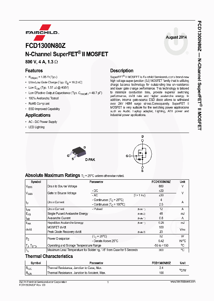 FCD1300N80Z_8034573.PDF Datasheet