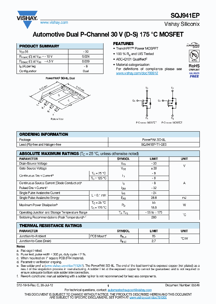 SQJ941EP_8034428.PDF Datasheet