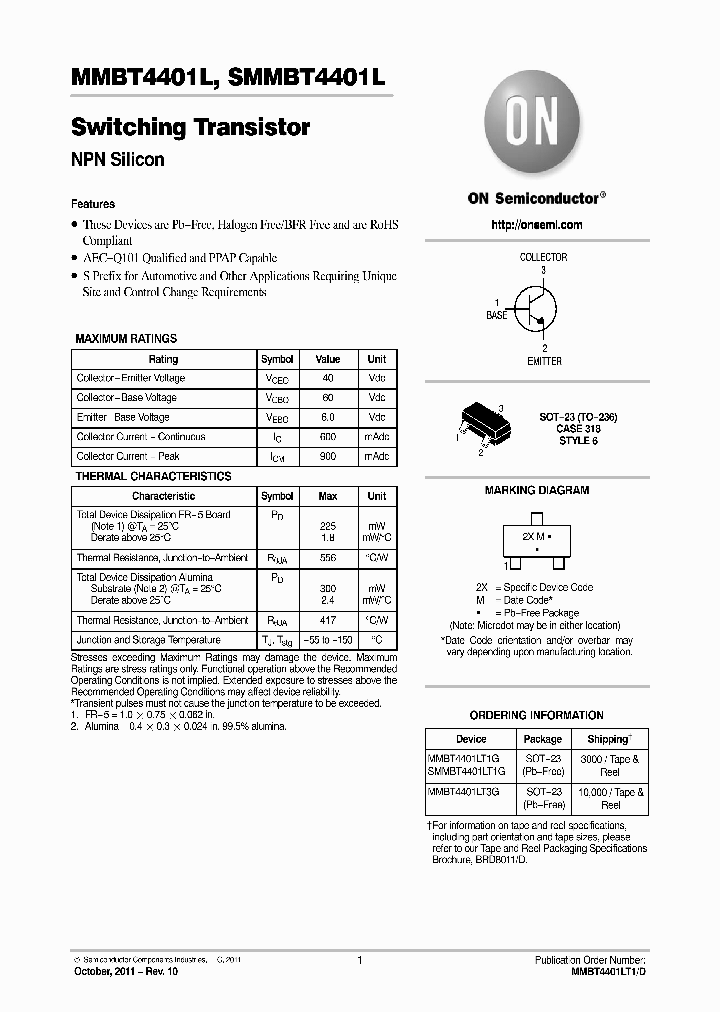 SMMBT4401LT1G_8034650.PDF Datasheet