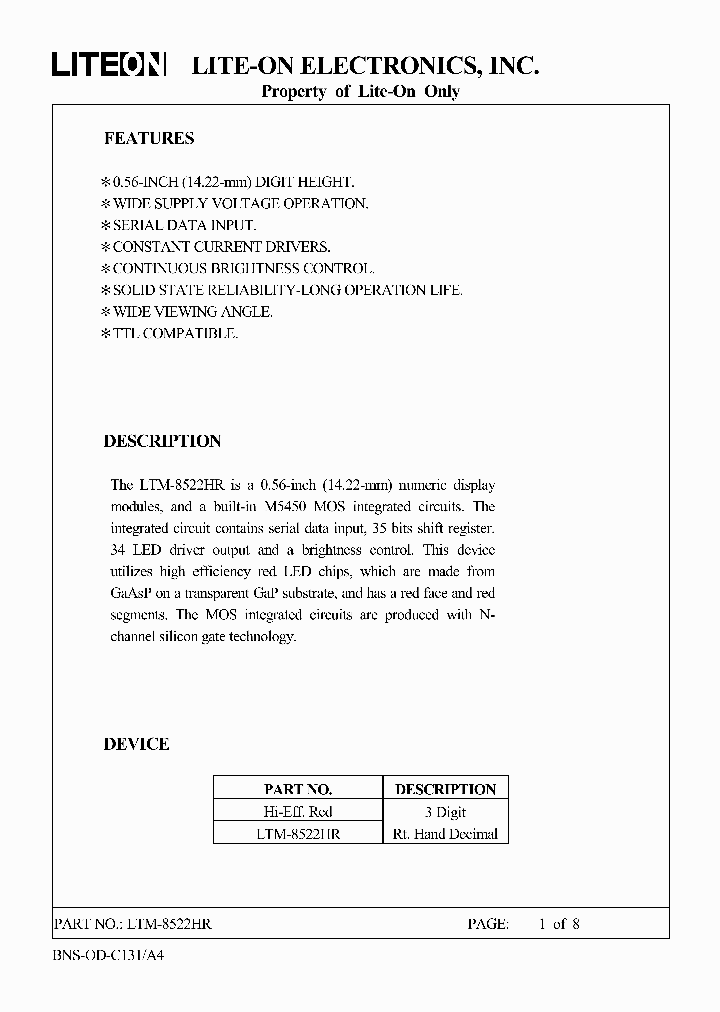 LTM-8522HR_8034941.PDF Datasheet