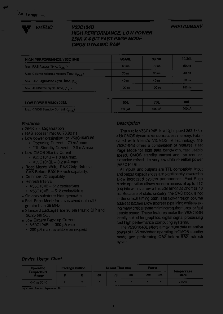 V53C104BP80_8037264.PDF Datasheet