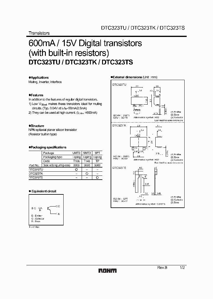 DTC323TKT146_8037010.PDF Datasheet