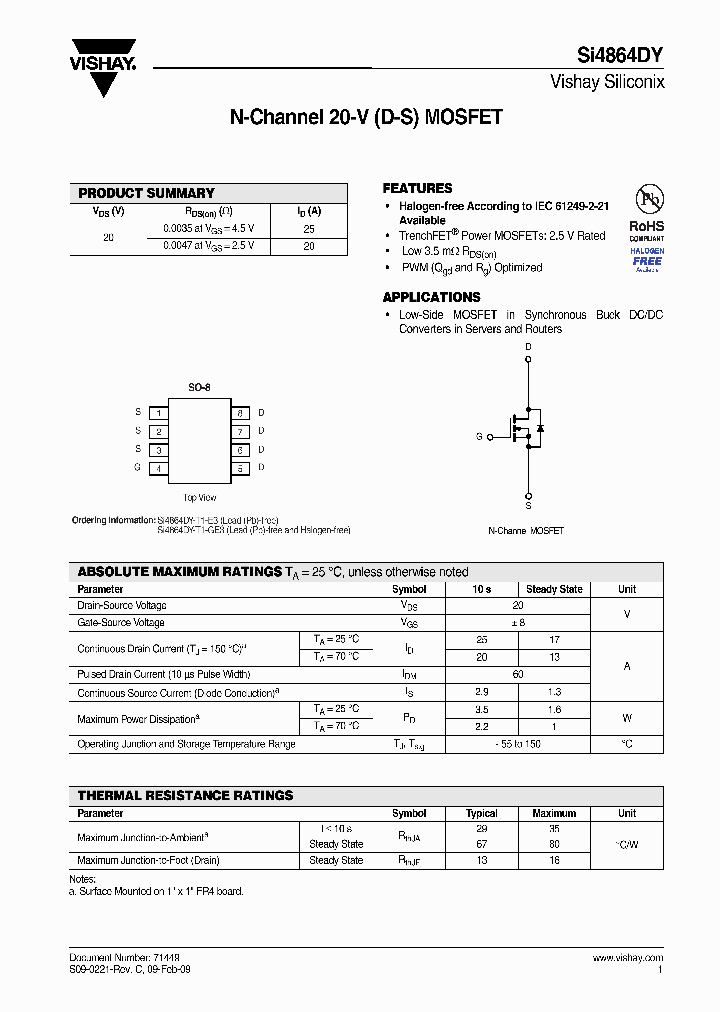 SI4864DY-T1-GE3_8037607.PDF Datasheet