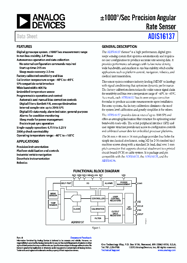 ADIS16137_8039804.PDF Datasheet