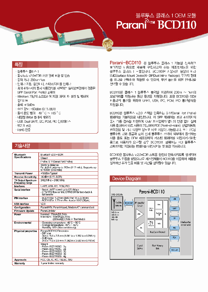 PARANI-BCD110_8039902.PDF Datasheet