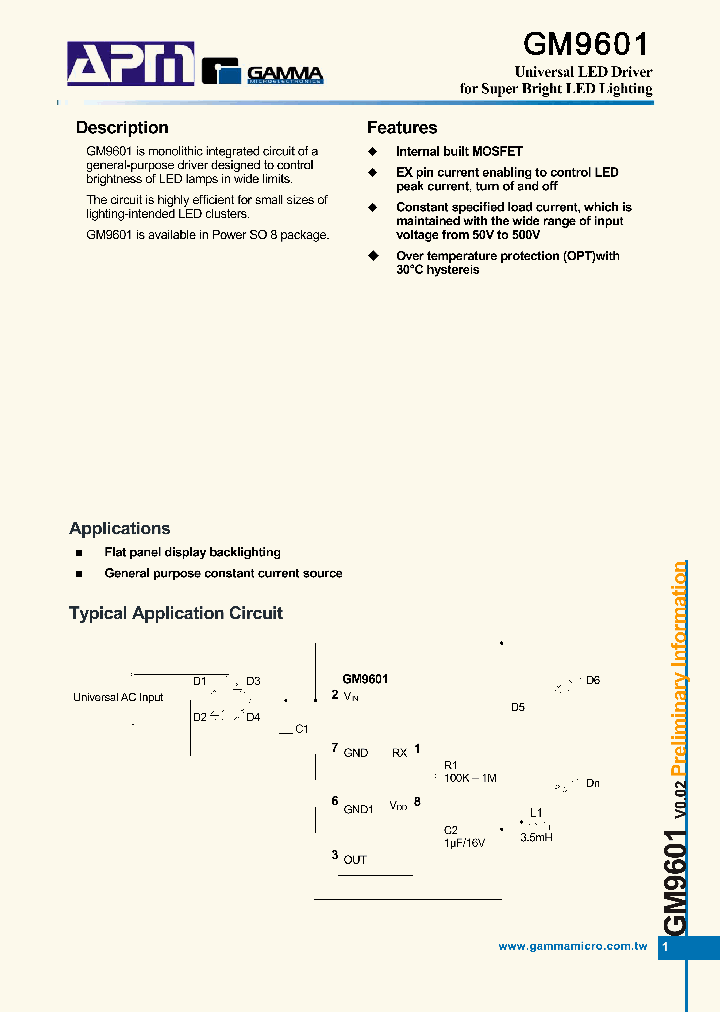 GM9601D8TG_8039490.PDF Datasheet