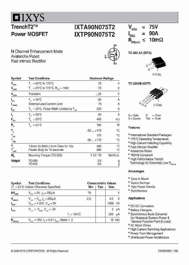 IXTA90N075T2_8039894.PDF Datasheet