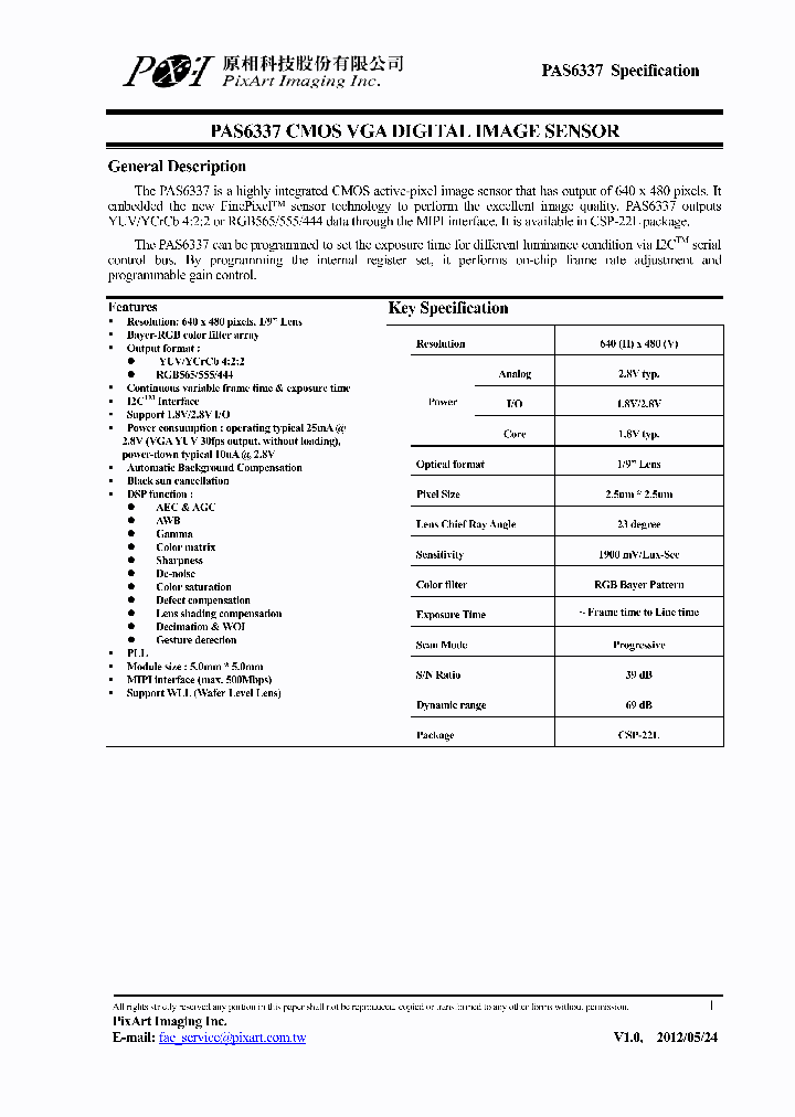 PAS6337_8040111.PDF Datasheet