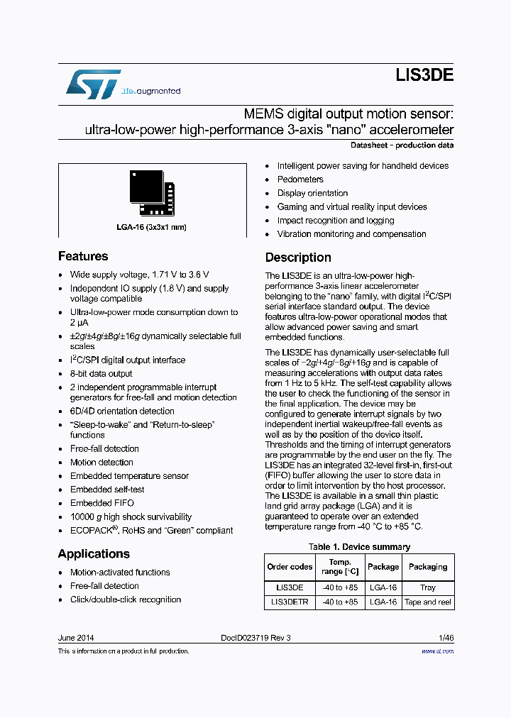 LIS3DETR_8041487.PDF Datasheet