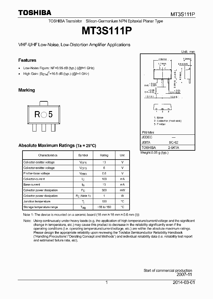 MT3S111P_8044583.PDF Datasheet