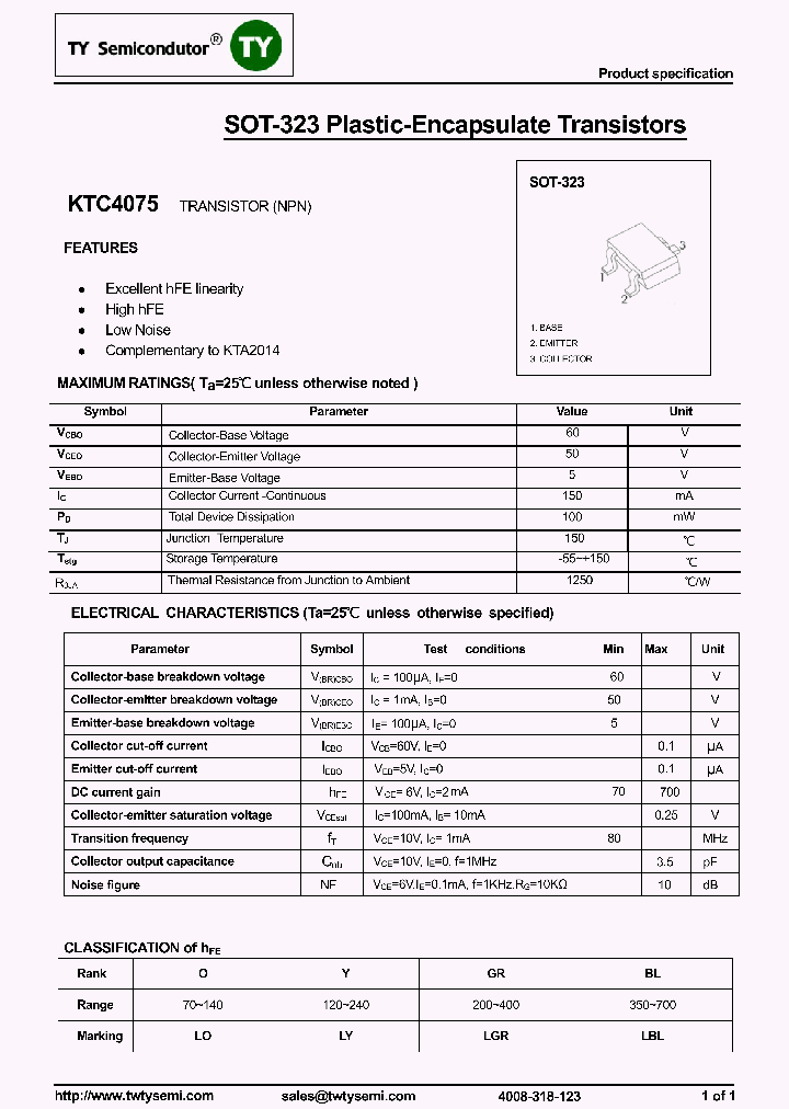 KTC4075-SOT323_8044021.PDF Datasheet