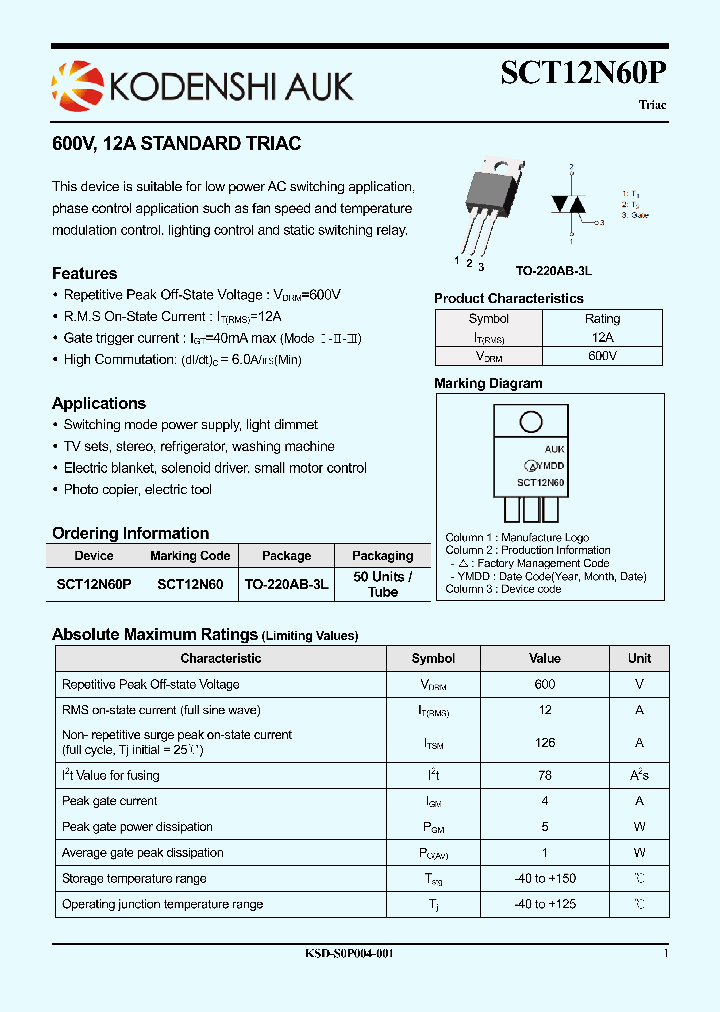 SCT12N60P_8046635.PDF Datasheet