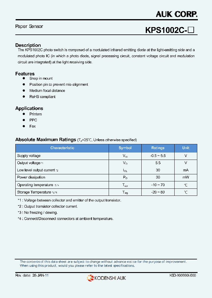 KPS1002C_8047274.PDF Datasheet