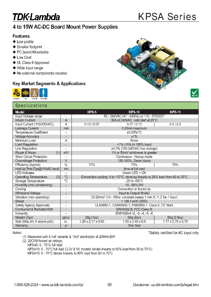 KPSA10-15_8047278.PDF Datasheet