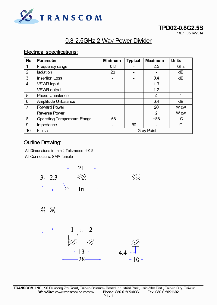 TPD02-08G25S_8048082.PDF Datasheet