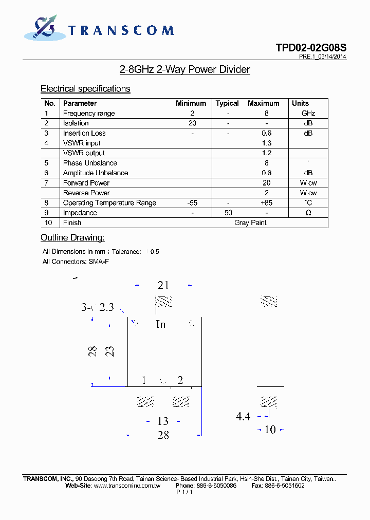 TPD02-02G08S_8048088.PDF Datasheet