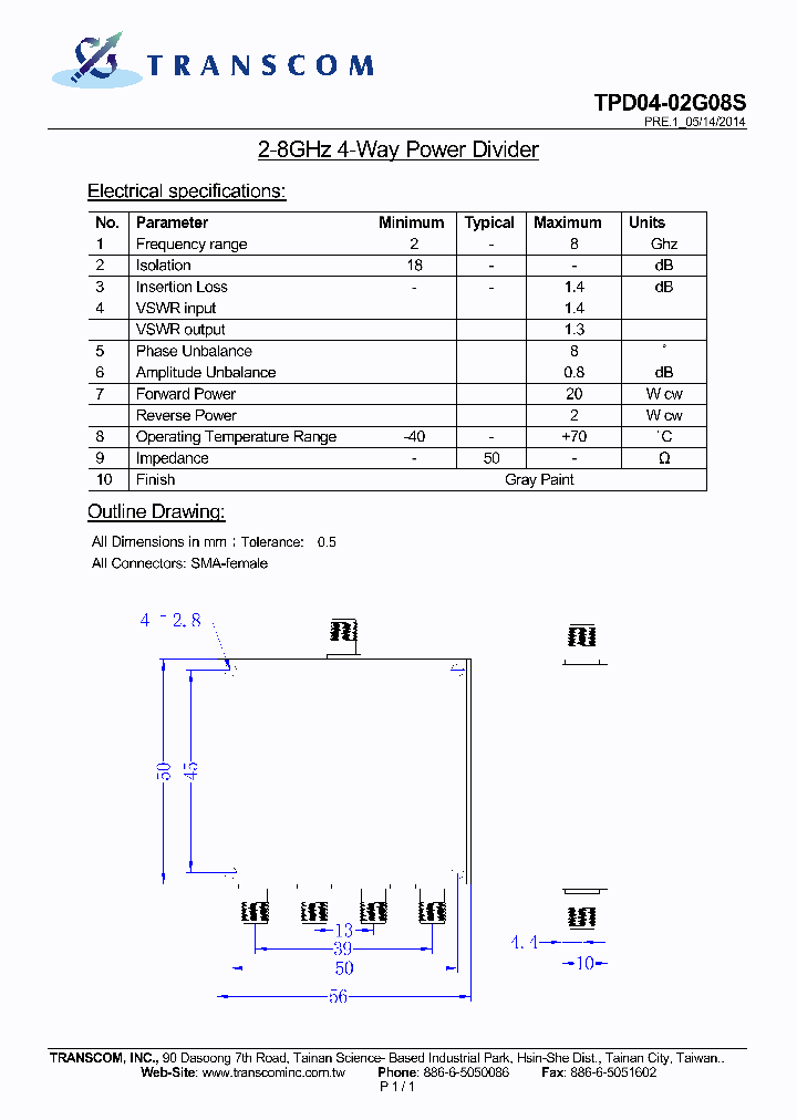 TPD04-02G08S_8048103.PDF Datasheet