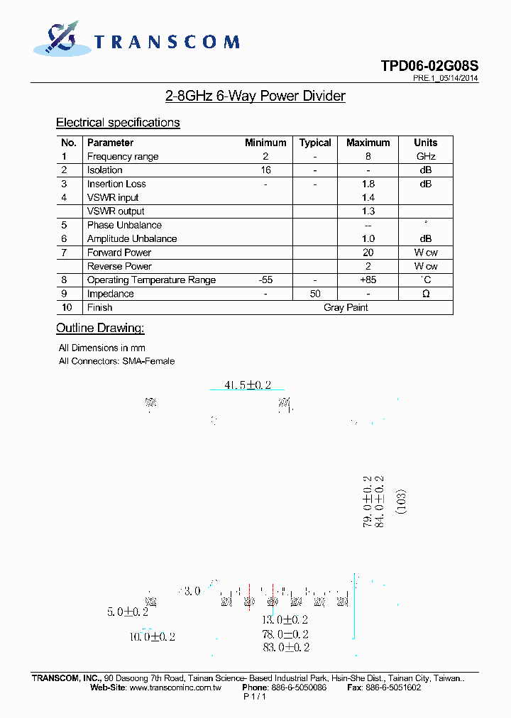 TPD06-02G08S_8048107.PDF Datasheet