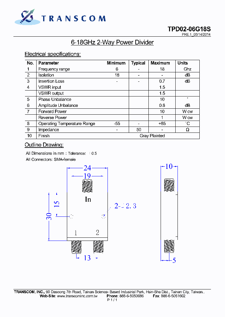 TPD02-06G18S_8048090.PDF Datasheet